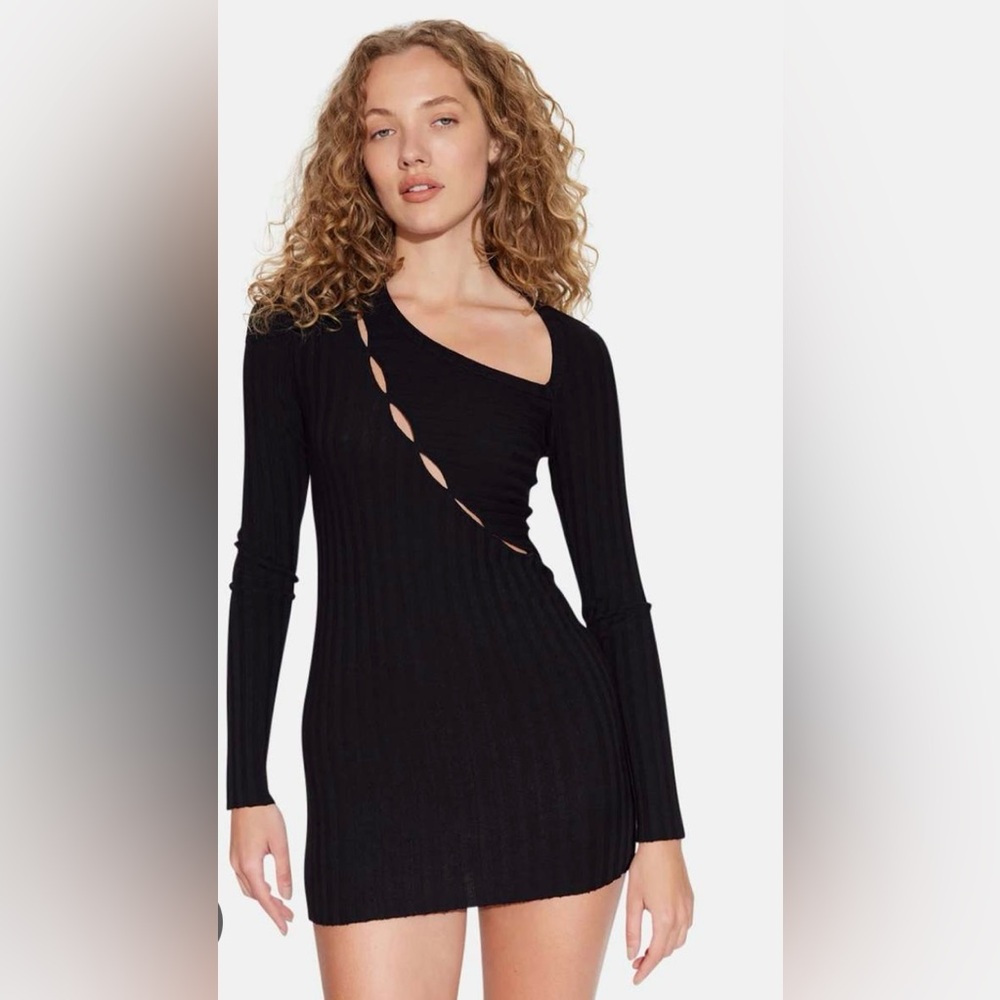 Cotton Citizen Capri Cut Out Dress- Black